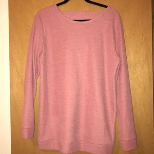 Mauve open back long sleeve top